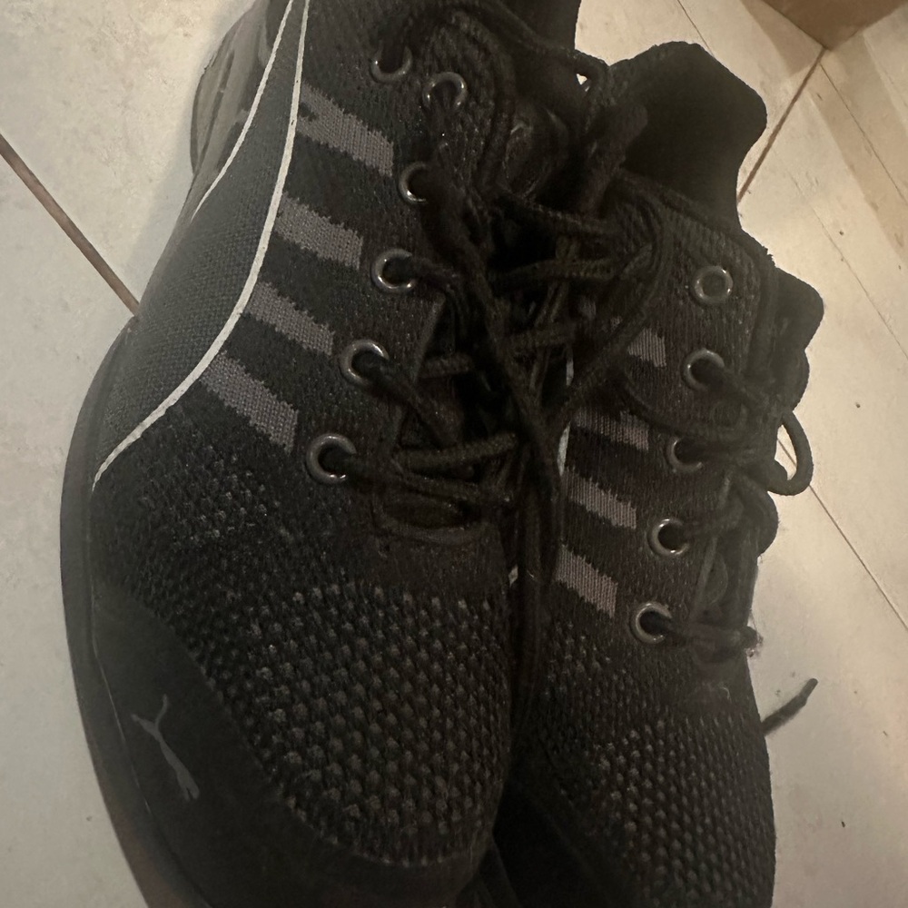 Puma Black and Gray Composite Toe Sneakers (6)